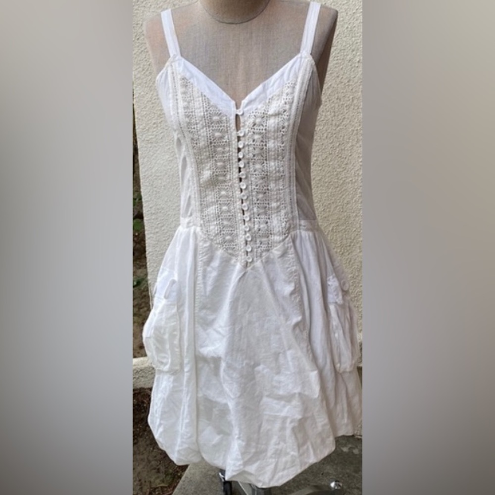 Mollo Rello bohemian style bubble dress w/ fabulous deep pockets